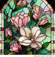 Stained Glass Style With Fl