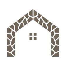 Stone Brick Home Vintage Logo Vector