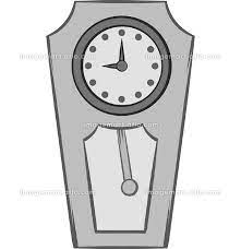 Large Wall Clock Icon Black Monochrome