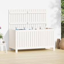 Vidaxl Garden Storage Box White