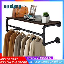 Clothes Rack With Top Shelf Industrial