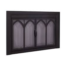Bifold Tempered Glass Fireplace Doors