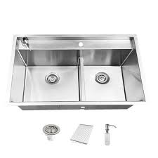 Kitchen Sink With Recessed Splash Deck