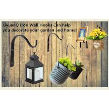 Rustic Iron Wall Hooks For Lanterns