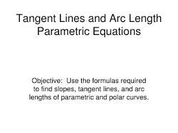 Arc Length Parametric Equations
