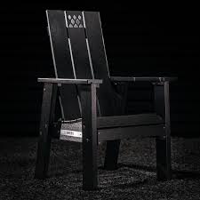 Breeo X Series Black Plastic Outdoor Adirondack Chair
