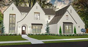 Plan 43804 Modern Tudor House Plan