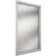 Odl Rain 22 In X 36 In X 1 In With White Frame Replacement Door Glass