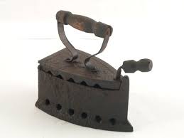 Antique Italian Cast Iron Coal Iron
