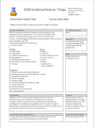 Gcse Combined Science Trilogy Core