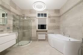 Polished Concrete Bathroom Floor The