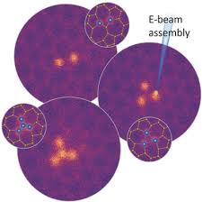atom via electron beam manipulation