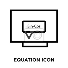 Equation Icon Vector Isolated On White