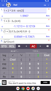 Scientific Complex Number Calc Apk