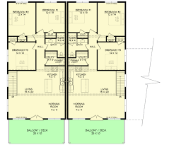 Modern Duplex House Plan With Attached