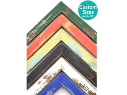 Colorful Rustic Wood Picture Frame