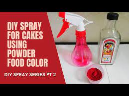 Diy Spray For Cakes Using Powder Food