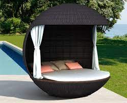 Ball Shaped Outdoor Rattan Daybed