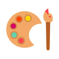 Color Palette Flat Icon Vector Art