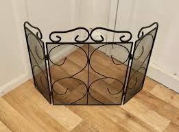 Folding Wrought Iron Fire Guard For