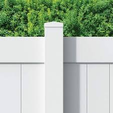 Veranda Linden 5 In X 5 In X 7 Ft White Vinyl Routed Fence Line Post