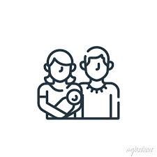 Family Icon Thin Linear Family Outline