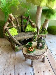 Miniature Fairy Furniture Set Rustic