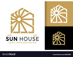 Sun House Estate Logo Icon Royalty Free