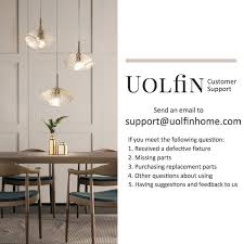 Uolfin Modern Kitchen Island Hanging