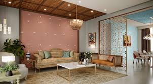 Modern 2 Bhk Living Room Colour Combination