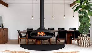 The Aether Suspended Fireplace