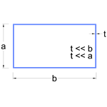 hollow thin walled rectangle