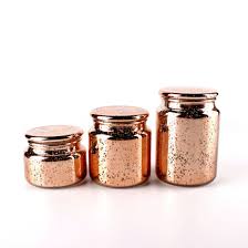 Whole Amber Glass Candle Jars For
