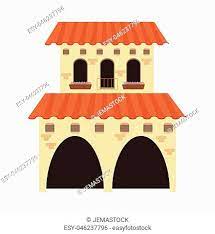 Flat Design Spanish Colonial