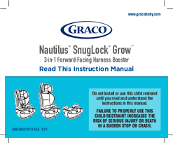 User Manual Graco Nautilus Snuglock