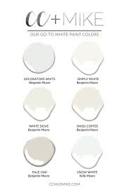 Our Go To White Paint Colors Cc Mike