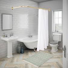 L Shaped Corner Shower Curtain Rod