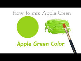 Apple Green Color How To Make Apple