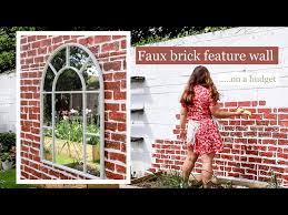 Diy Faux Brick Feature Wall Using Paint