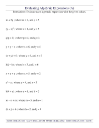 Translating Algebraic Expressions