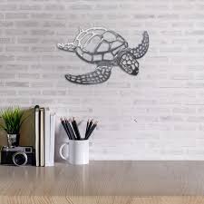 Negj Metal Sea Turtle Metal Wall Art