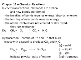 Ppt Chapter 11 Chemical Reactions