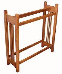 Hardwood Mission Quilt Rack From