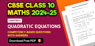 Cbse Class 10 Maths 2024 25 Chapter 4