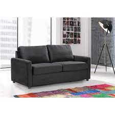 Rician 61 5 In Black Velvet 2 Seater Twin Sleeper Sofa Bed With Removable Cushions
