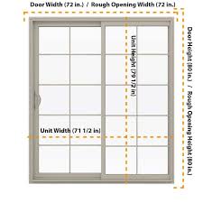 10 Lite Sliding Patio Door