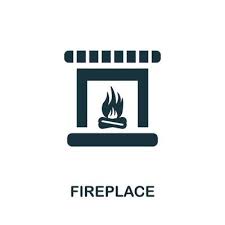 Fireplace Icon Simple Ilration