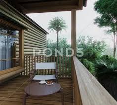 Outdoor Balcony Deck Small Guest House