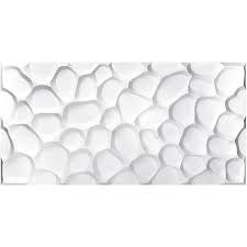 White Paintable 3d Pvc Wall Panels