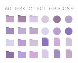 Purple Desktop Folder Icons For Macbook
